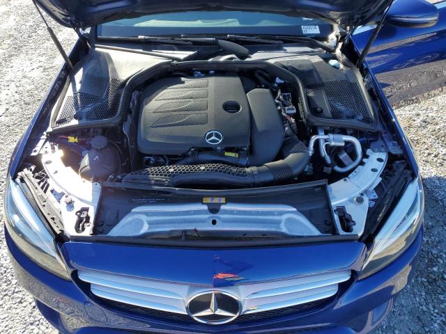 55SWF8EB0KU293130 - 2019 MERCEDES-BENZ C 300 4MATIC BLUE photo 11