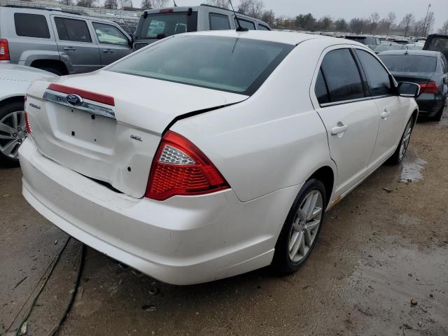 3FAHP0JA1AR163074 - 2010 FORD FUSION SEL WHITE photo 3