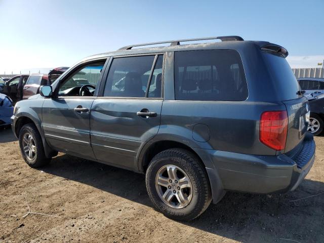 5FNYF18565B032872 - 2005 HONDA PILOT EXL BLUE photo 2