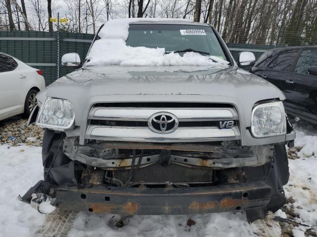 5TBDT44195S466591 - 2005 TOYOTA TUNDRA DOUBLE CAB SR5 SILVER photo 5