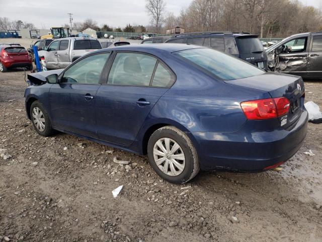 3VW2K7AJ2EM328735 - 2014 VOLKSWAGEN JETTA BASE 蓝色 照片 2