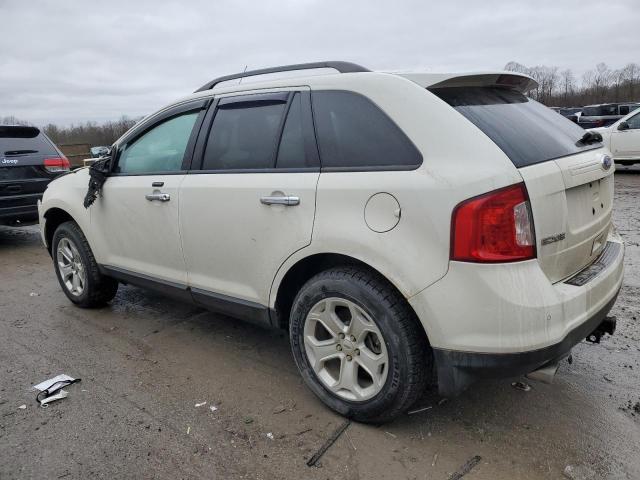 2FMDK3JC4BBB17096 - 2011 FORD EDGE SEL WHITE photo 2