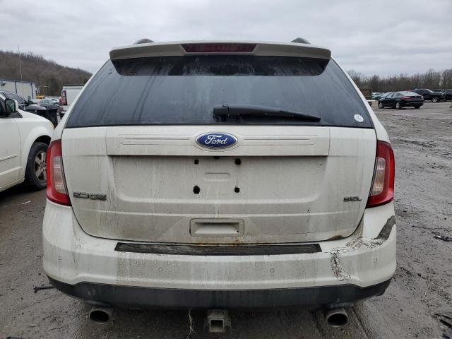 2FMDK3JC4BBB17096 - 2011 FORD EDGE SEL WHITE photo 6