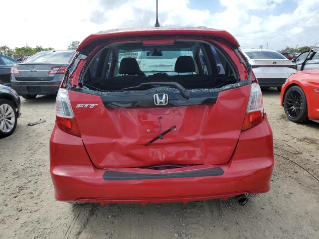 JHMGE8H58DC015315 - 2013 HONDA FIT SPORT RED photo 6