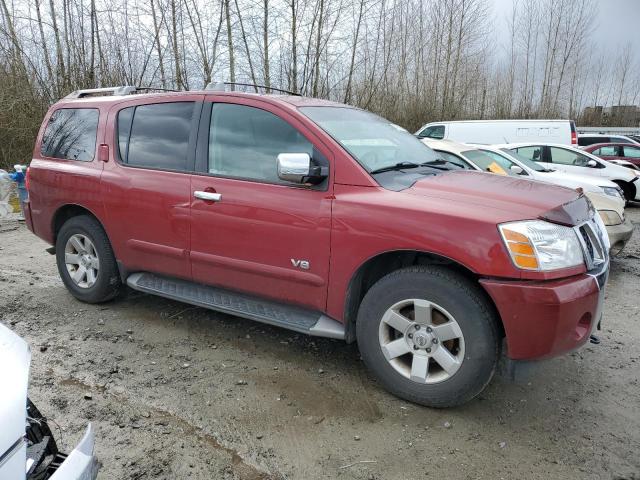 5N1AA08B55N722710 - 2005 NISSAN ARMADA SE RED photo 4