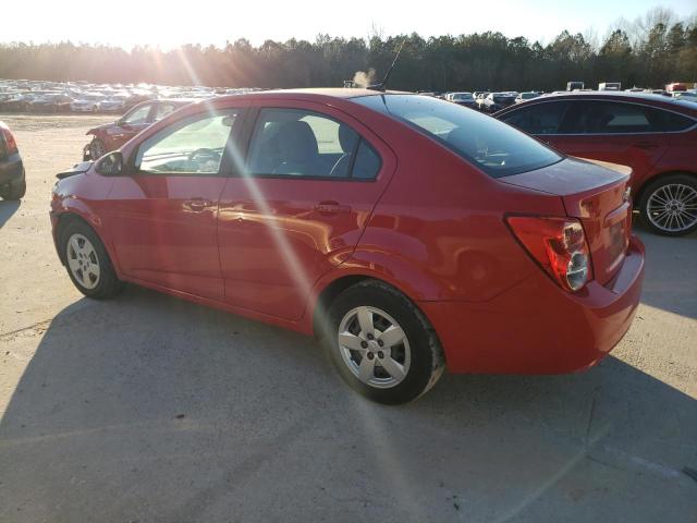 1G1JA5SH4D4201974 - 2013 CHEVROLET SONIC LS წითელი ფოტო 2