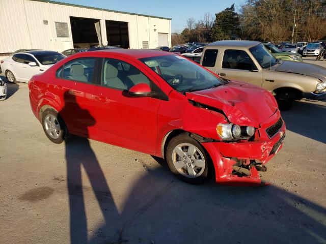 1G1JA5SH4D4201974 - 2013 CHEVROLET SONIC LS წითელი ფოტო 4