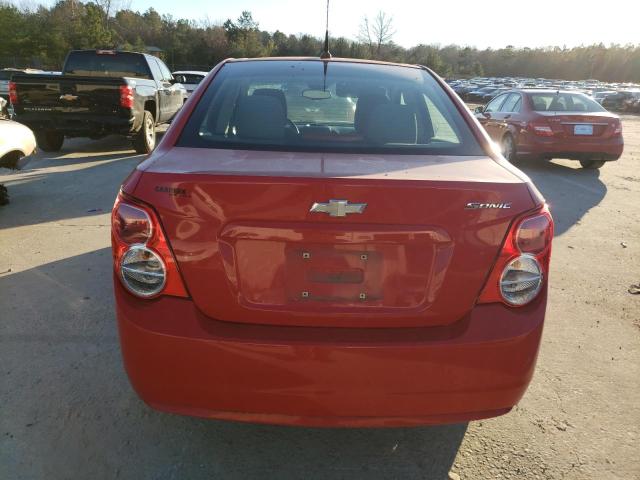 1G1JA5SH4D4201974 - 2013 CHEVROLET SONIC LS წითელი ფოტო 6