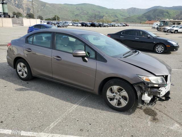 19XFB2F59EE221839 - 2014 HONDA CIVIC LX GRAY photo 4