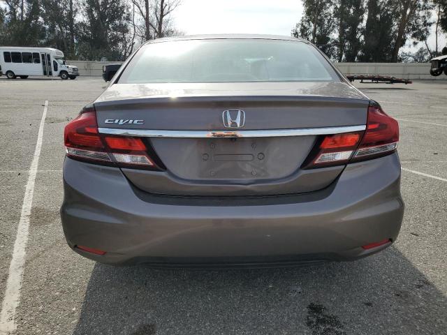 19XFB2F59EE221839 - 2014 HONDA CIVIC LX GRAY photo 6