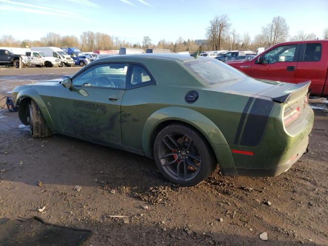 2C3CDZFJ8NH136499 - 2022 DODGE CHALLENGER R/T SCAT PACK GREEN photo 2