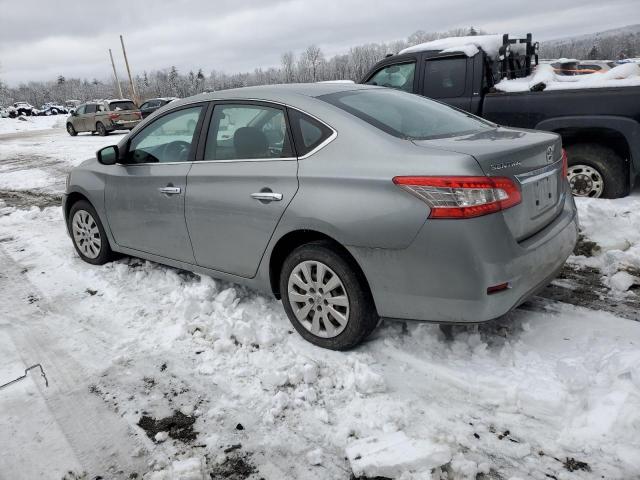 3N1AB7APXEY226405 - 2014 NISSAN SENTRA S GRAY photo 2