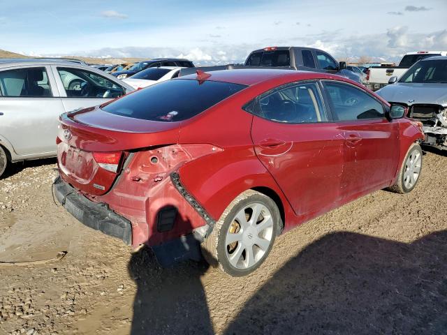 KMHDH4AE4DU742570 - 2013 HYUNDAI ELANTRA GLS RED photo 3