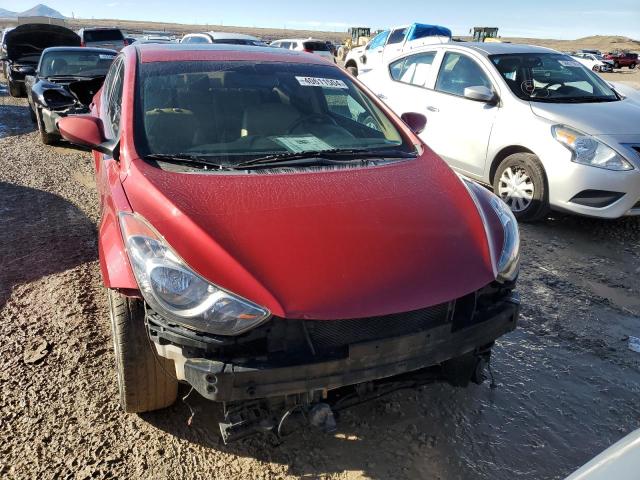 KMHDH4AE4DU742570 - 2013 HYUNDAI ELANTRA GLS RED photo 5