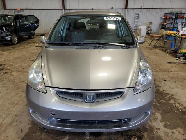 JHMGD37458S063445 - 2008 HONDA FIT GRAY photo 5