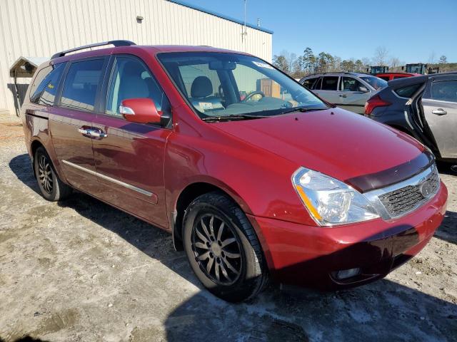 KNDMH4C73B6383989 - 2011 KIA SEDONA EX RED photo 4