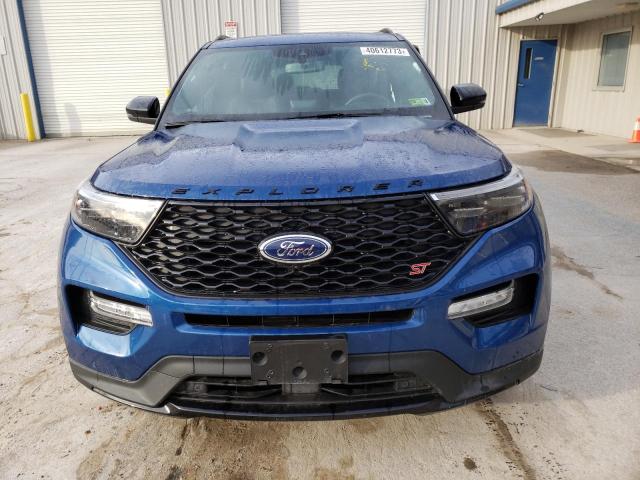 1FM5K8GC5MGC39857 - 2021 FORD EXPLORER ST BLUE photo 5