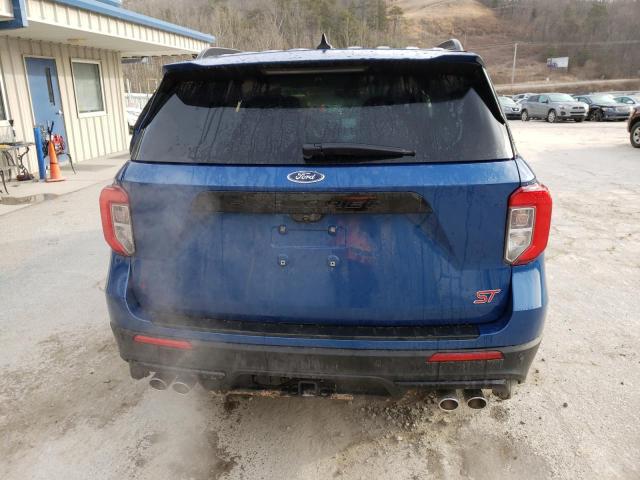 1FM5K8GC5MGC39857 - 2021 FORD EXPLORER ST BLUE photo 6