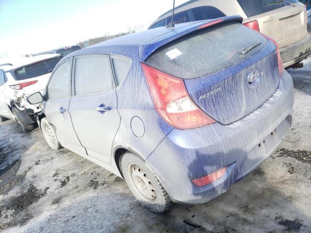 KMHCT5AE7EU155314 - 2014 HYUNDAI ACCENT GLS BLUE photo 2