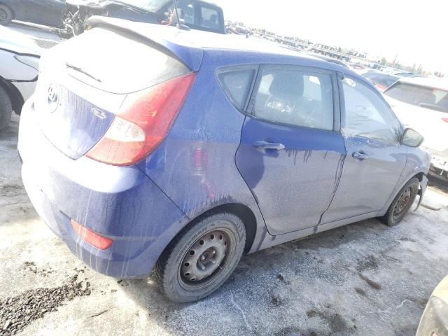 KMHCT5AE7EU155314 - 2014 HYUNDAI ACCENT GLS BLUE photo 3