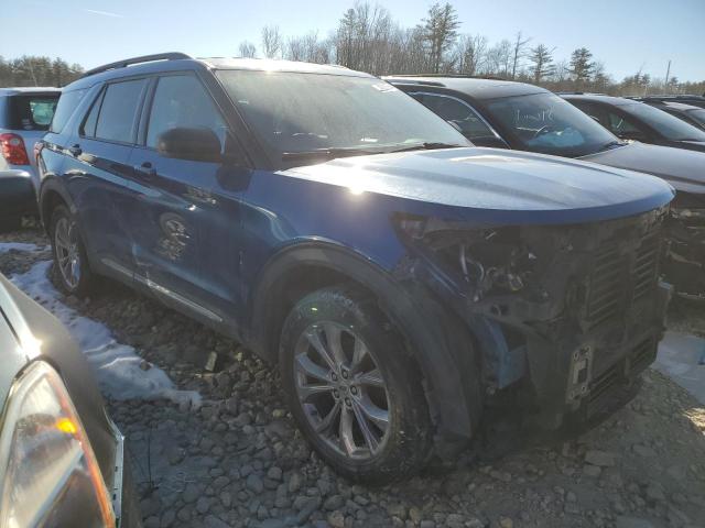 1FMSK8DH9MGC17444 - 2021 FORD EXPLORER XLT BLUE photo 4