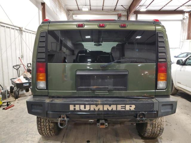 5GRGN23U74H104873 - 2004 HUMMER H2 GREEN photo 6