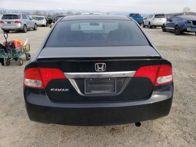 19XFA1F68BE045139 - 2011 HONDA CIVIC LX-S Czarny zdjęcie 6