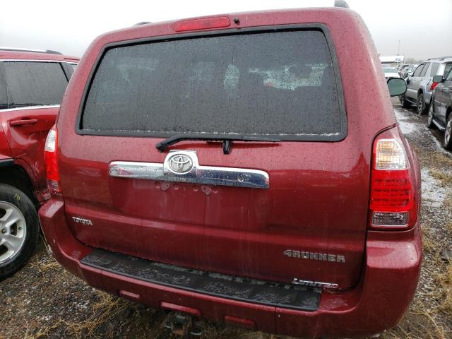 JTEBU14R98K019234 - 2008 TOYOTA 4RUNNER SR5 BURGUNDY photo 6