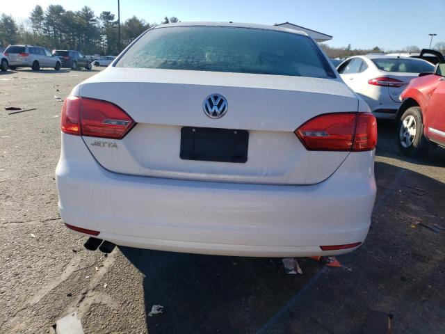 3VW2K7AJ2EM235911 - 2014 VOLKSWAGEN JETTA BASE WHITE photo 6