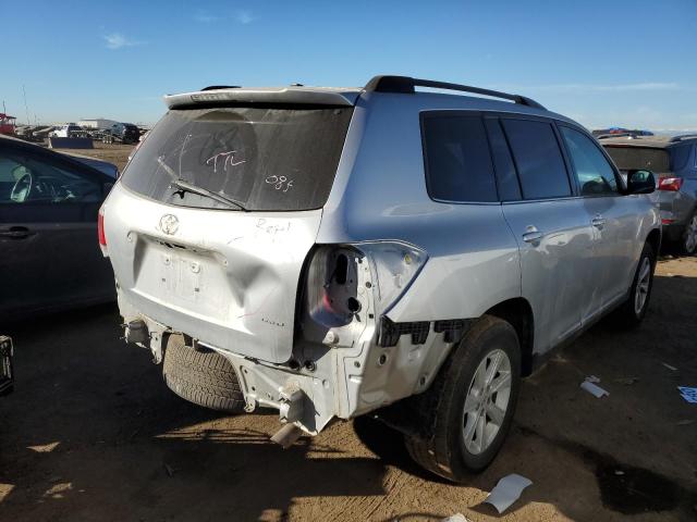 5TDBK3EH1CS114061 - 2012 TOYOTA HIGHLANDER BASE SILVER photo 3