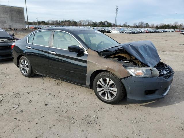 1HGCR2F3XDA184462 - 2013 HONDA ACCORD LX BLACK photo 4