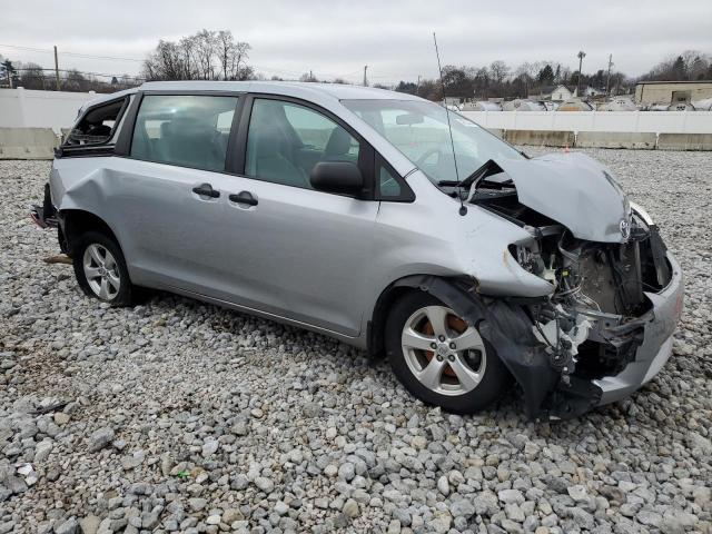 5TDZK3DC5DS398879 - 2013 TOYOTA SIENNA SILVER photo 4