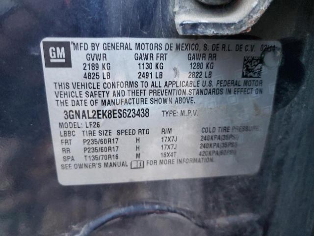 3GNAL2EK8ES623438 - 2014 CHEVROLET CAPTIVA LS 蓝色 照片 12