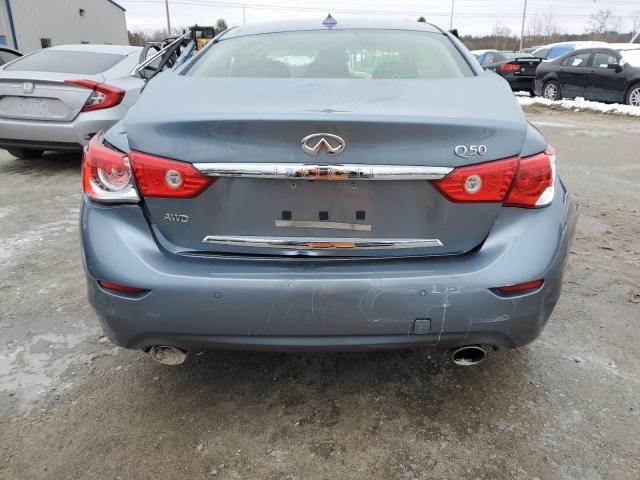 JN1EV7AR2HM834212 - 2017 INFINITI Q50 PREMIUM BLUE photo 6