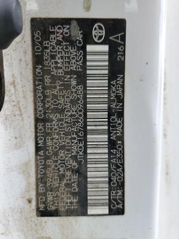 JTKDE167860096488 - 2006 TOYOTA SCION TC 白色 照片 12