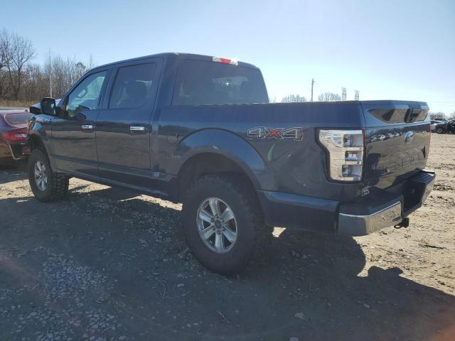 1FTEW1E57JFD14810 - 2018 FORD F150 SUPERCREW BLUE photo 2