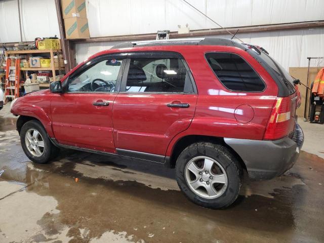 KNDJE723987547860 - 2008 KIA SPORTAGE EX RED photo 2