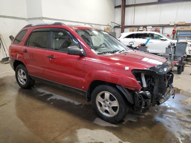 KNDJE723987547860 - 2008 KIA SPORTAGE EX RED photo 4