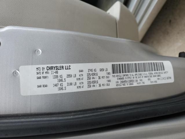 2A8HR54169R581184 - 2009 CHRYSLER TOWN & COU TOURING ვერცხლისფერი ფოტო 13