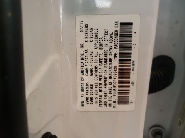 19UUB1F37FA028420 - 2015 ACURA TLX WHITE photo 12