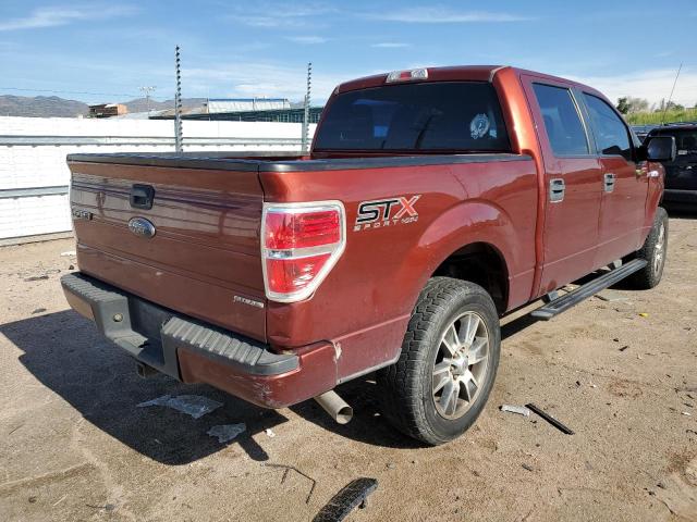 1FTFW1EF8EKD59832 - 2014 FORD F150 SUPERCREW RED photo 3