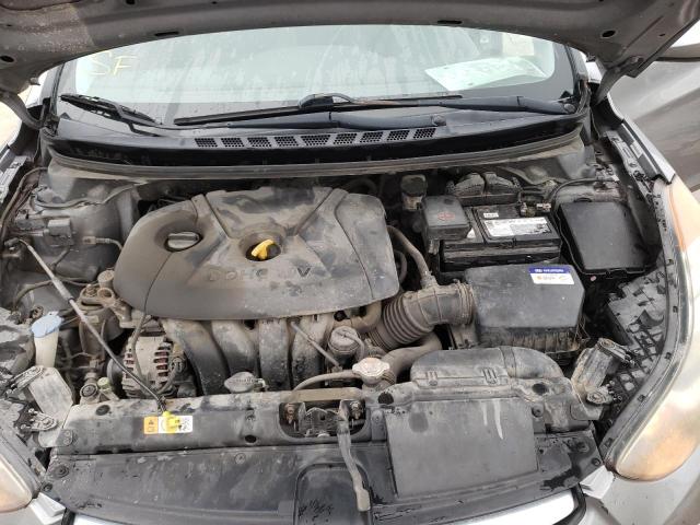 KMHDH4AE1CU368093 - 2012 HYUNDAI ELANTRA GLS GRAY photo 11