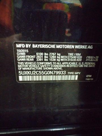 5UXKU2C55G0N79933 - 2016 BMW X6 XDRIVE35I BLACK photo 13