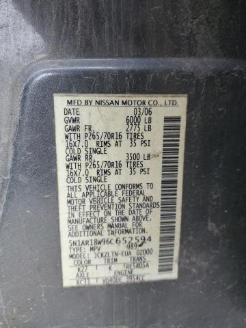 5N1AR18W96C652594 - 2006 NISSAN PATHFINDER LE გრაფიტი ფოტო 13