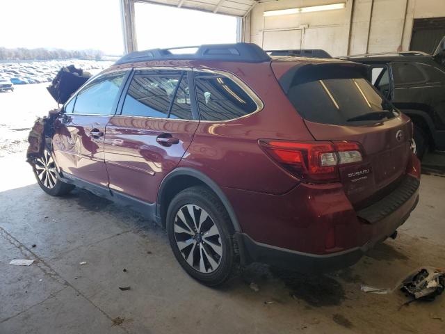 4S4BSBLC6F3311794 - 2015 SUBARU OUTBACK 2.5I LIMITED MAROON photo 2