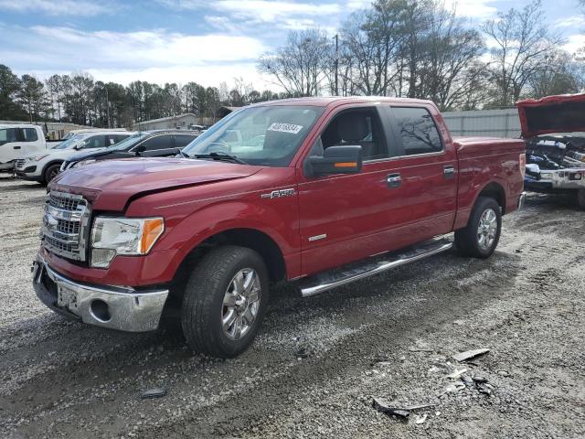 1FTFW1CT1EKF50792 - 2014 FORD F150 SUPERCREW RED photo 1