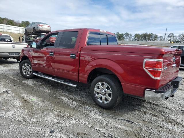 1FTFW1CT1EKF50792 - 2014 FORD F150 SUPERCREW RED photo 2