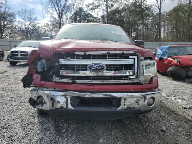 1FTFW1CT1EKF50792 - 2014 FORD F150 SUPERCREW RED photo 5