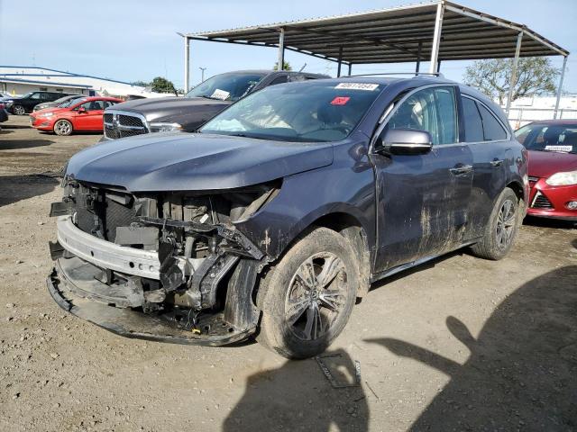 5FRYD3H32HB002304 - 2017 ACURA MDX GRAY photo 1