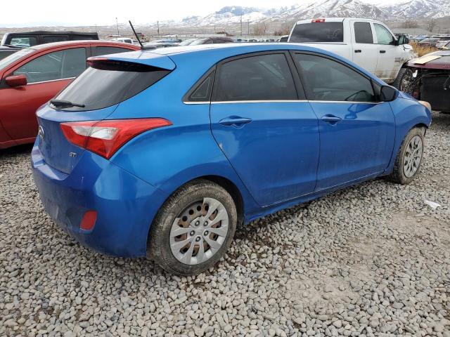 KMHD35LH1HU364757 - 2017 HYUNDAI ELANTRA GT BLUE photo 3